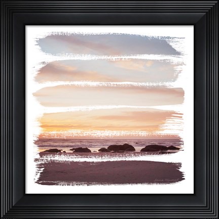 Framed Sunset Stripes IV Print