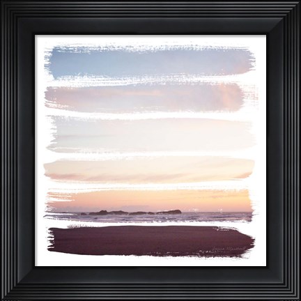 Framed Sunset Stripes III Print