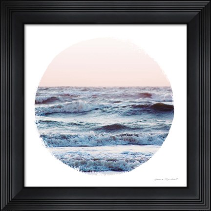 Framed Coastal Colors I Print