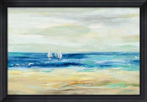 Framed Sand and Sea Print