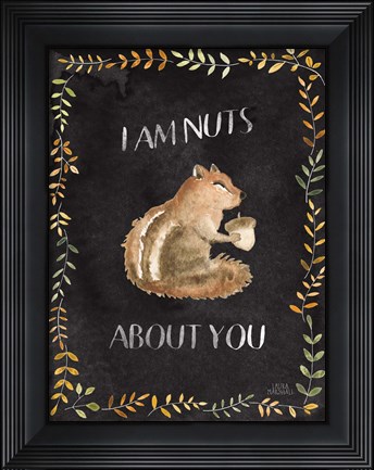 Framed Woodland Whimsy IX Black Print