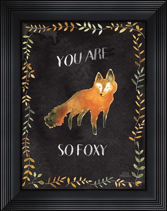 Framed Woodland Whimsy VIII Black Print