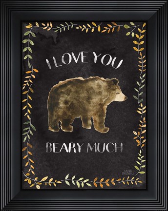 Framed Woodland Whimsy VII Black Print