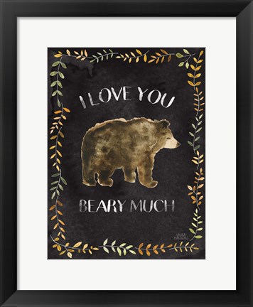 Framed Woodland Whimsy VII Black Print