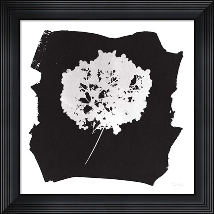 Framed Nature by the Lake Flowers I Black Print