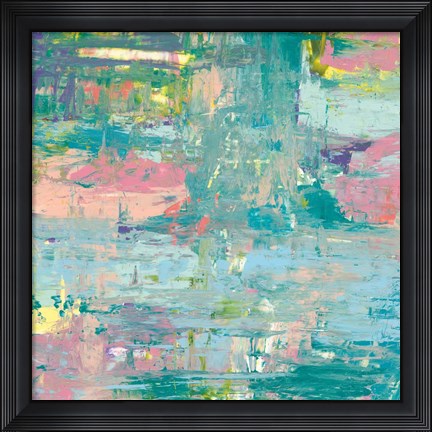 Framed Islands Abstract I Print