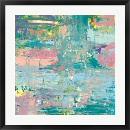 Framed Islands Abstract I Print