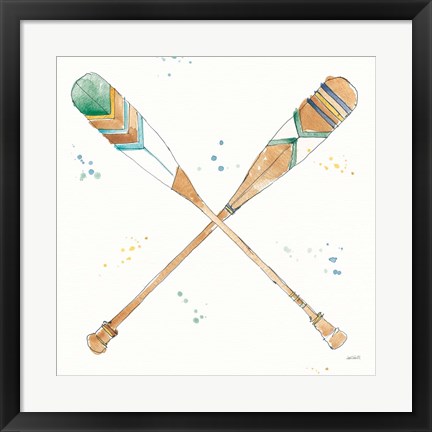 Framed Lakehouse Oars Print