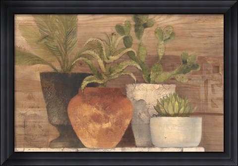 Framed Desert Still Life Light Crop Print