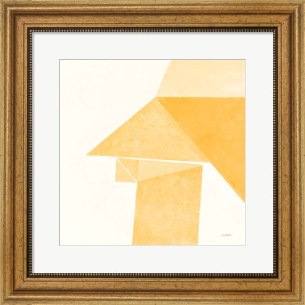 Framed Paper Work II Yellow Print