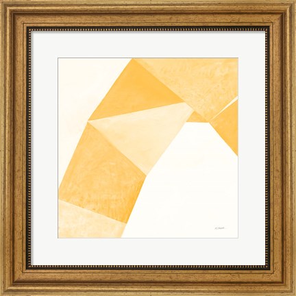 Framed Paper Work I Yellow Print