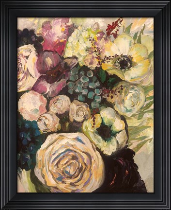 Framed Wedding Bouquet Light Print