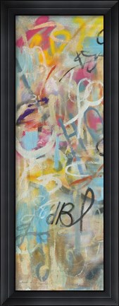 Framed Graffiti Freedom Panel I Print