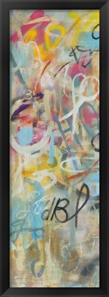 Framed Graffiti Freedom Panel I Print