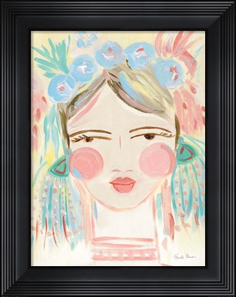Framed Fresh Face I Neutral Print