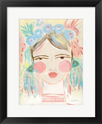 Framed Fresh Face I Neutral Print