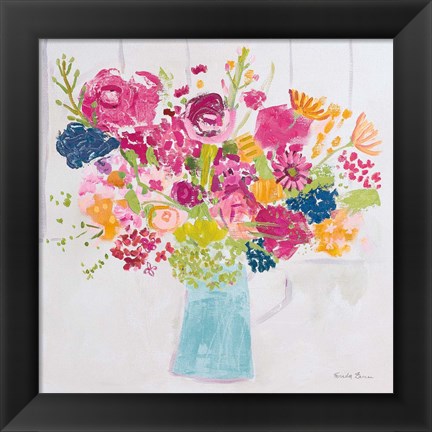 Framed Bouquet for You Bright v2 Print