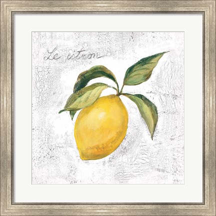 Framed Le Citron on White Print