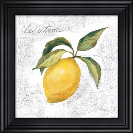 Framed Le Citron on White Print