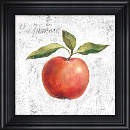 Framed La Pomme on White Print