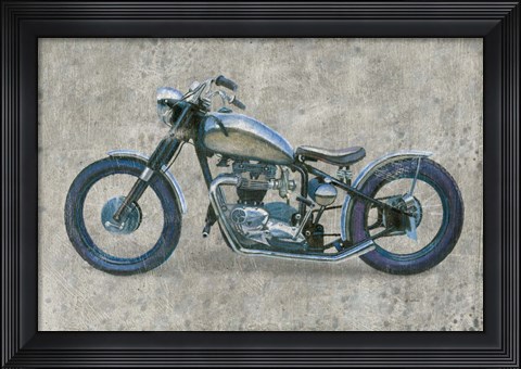 Framed Lets Roll II Grunge Print