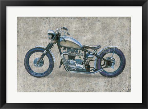 Framed Lets Roll II Grunge Print