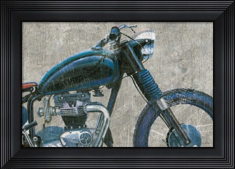 Framed Lets Roll I Grunge Crop Print