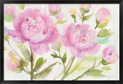 Framed Bright Peonies Print