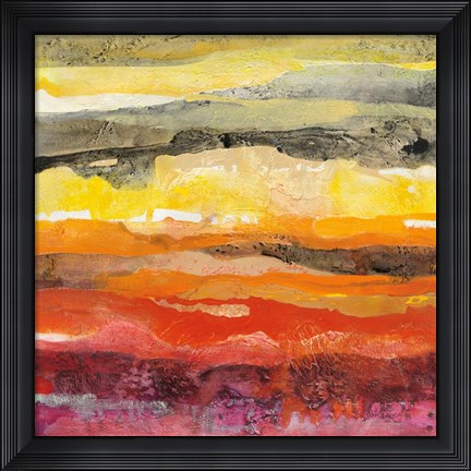 Framed Abstract Layers II Print
