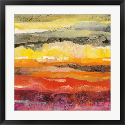 Framed Abstract Layers II Print