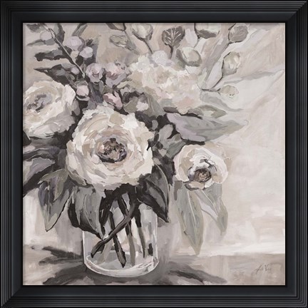 Framed Delighted Neutral Print