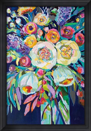 Framed Lilys Bouquet Print