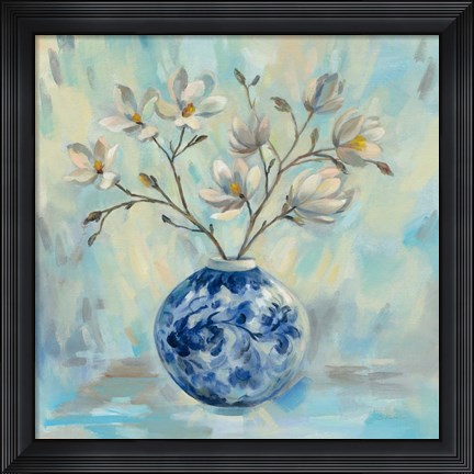 Framed Chinoiserie and Branches Print