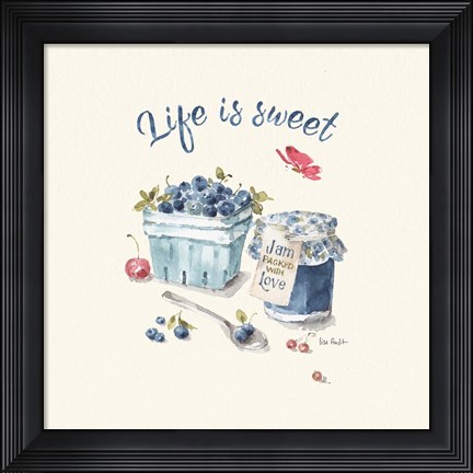 Framed Summer Garden XVI Print
