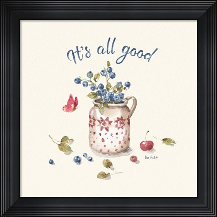 Framed Summer Garden XV Print