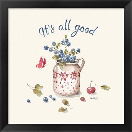 Framed Summer Garden XV Print