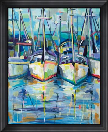 Framed Morning Dock Print