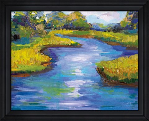 Framed Barn Island Print