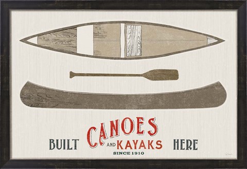Framed Cabin Life VII Kayak Print