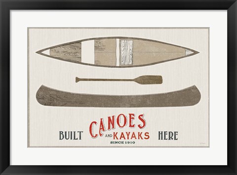 Framed Cabin Life VII Kayak Print