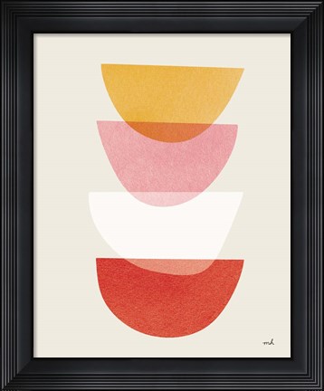 Framed Balance III Warm Print