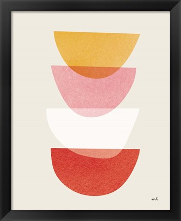 Framed Balance III Warm Print