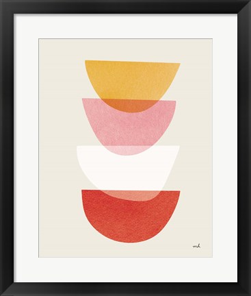 Framed Balance III Warm Print