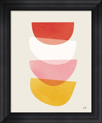 Framed Balance II Warm Print