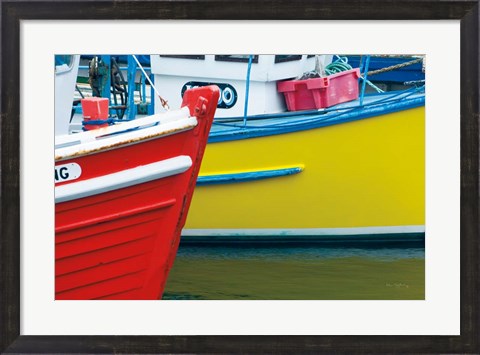Framed Orkney Fishing Boats Print