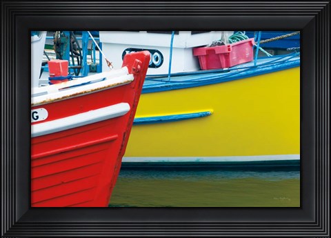 Framed Orkney Fishing Boats Print