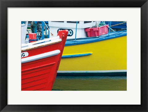 Framed Orkney Fishing Boats Print