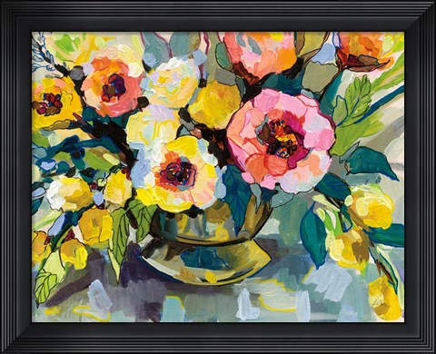 Framed Cottage Bouquet Print