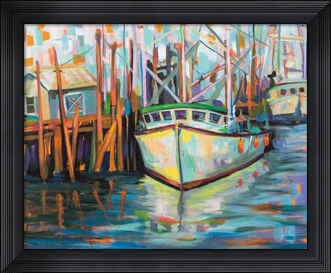 Framed At the Dock Print