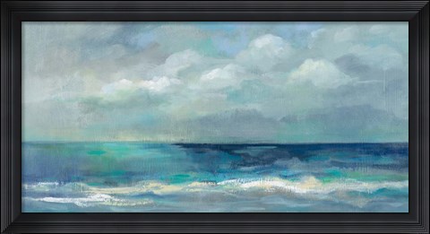 Framed Clouds and Sea Print